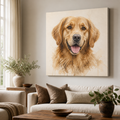 Personalized Pet Portrait Canvas | Custom Watercolor Art
