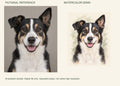 Custom Watercolor Pet Portrait - Digital File