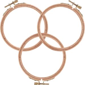 Sherbo 3 inch beechwood embroidery hoops 3 pack