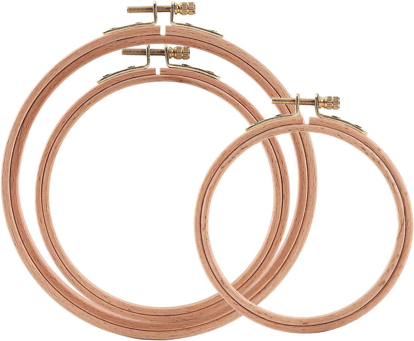 Sherbo natural beechwood embroidery hoop set